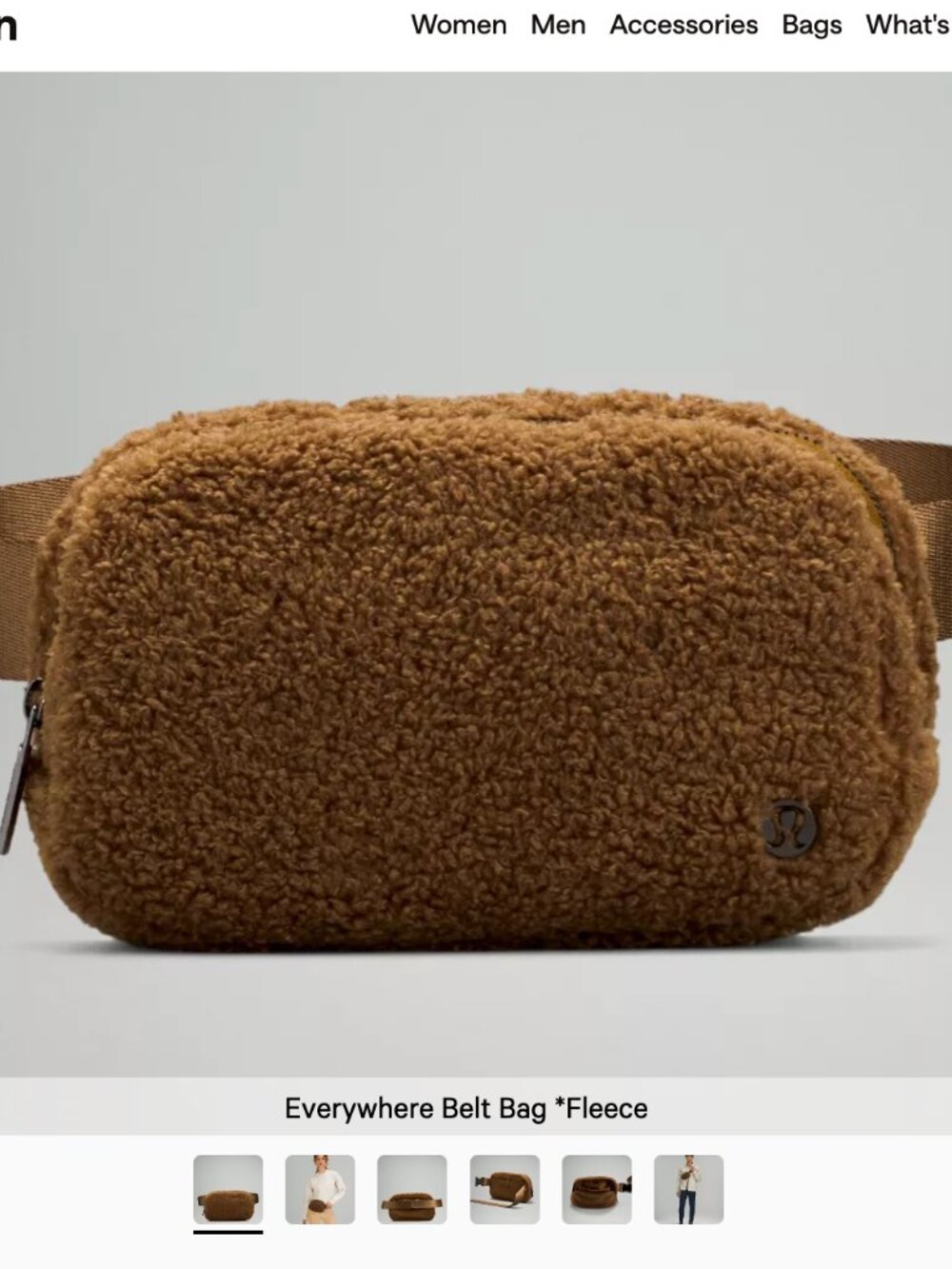 Lululemon Everywhere Belt Bag Fleece - Brown